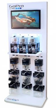 Self-Glowing Retail Display Panel with LED Backlighting