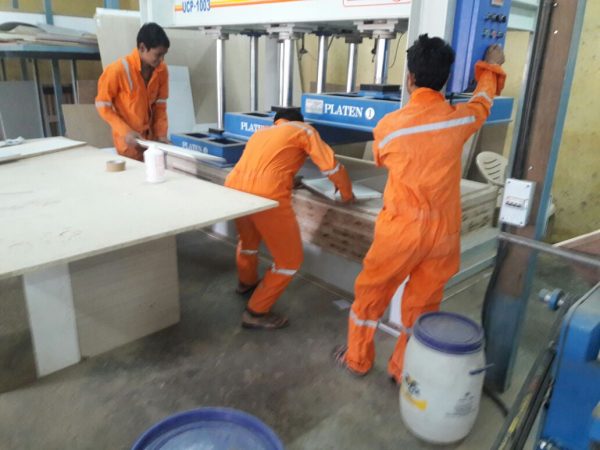 100-Ton Hydraulic Cold Press Multi-Platen Line